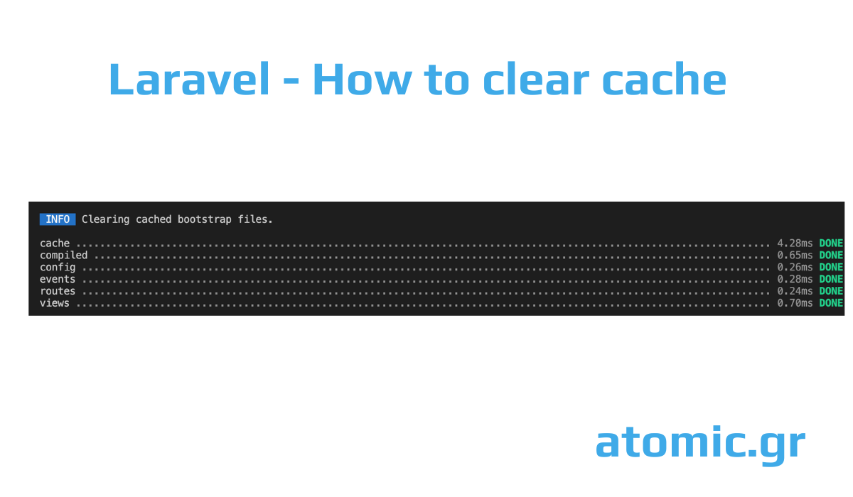 Laravel - How to clear cache